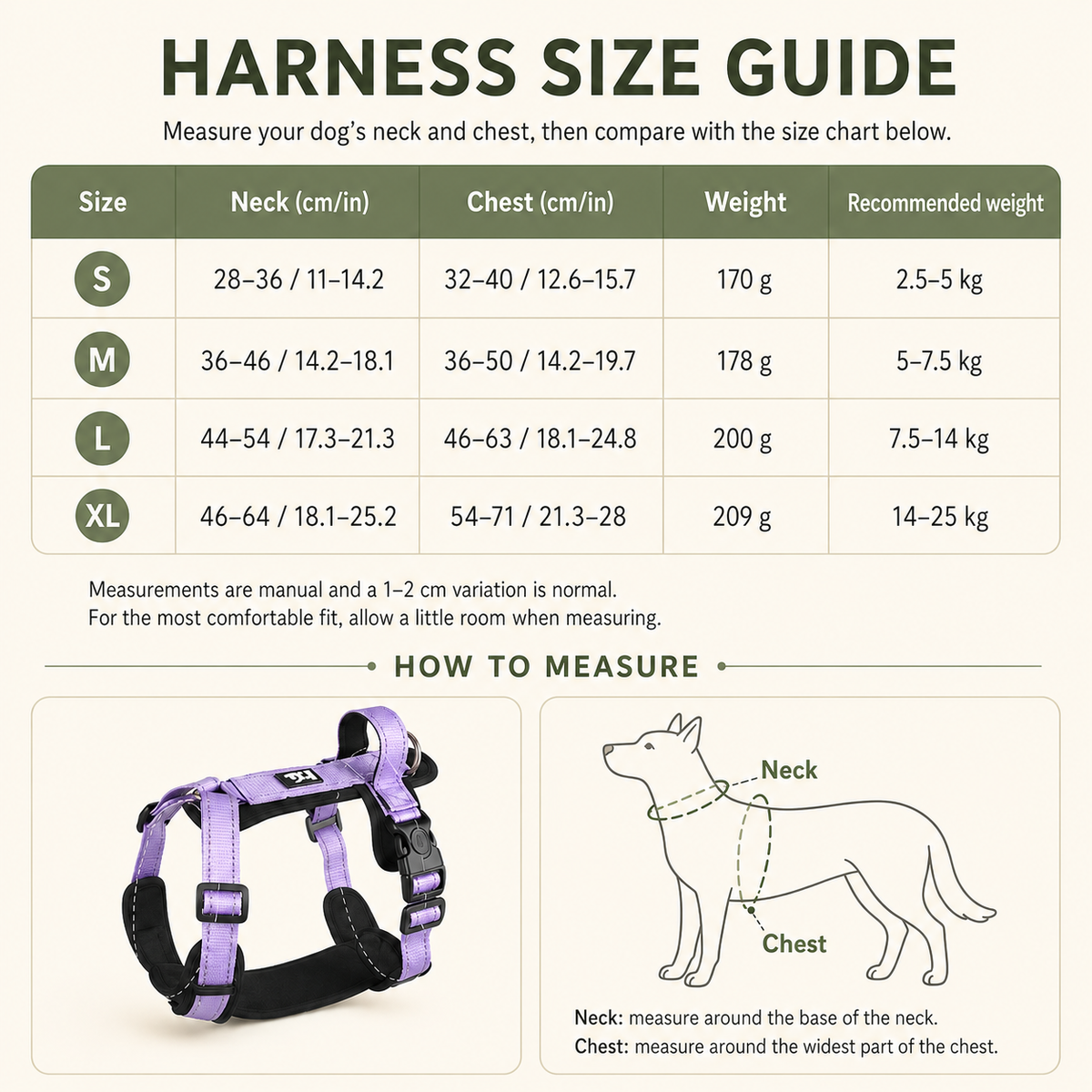 All-Weather Reflective Control Harness